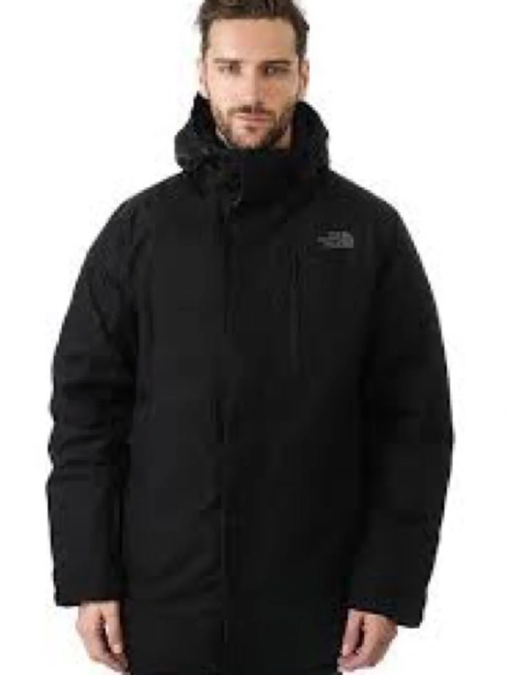 The North Face Men's Black Hooded Puffer Coat 1208